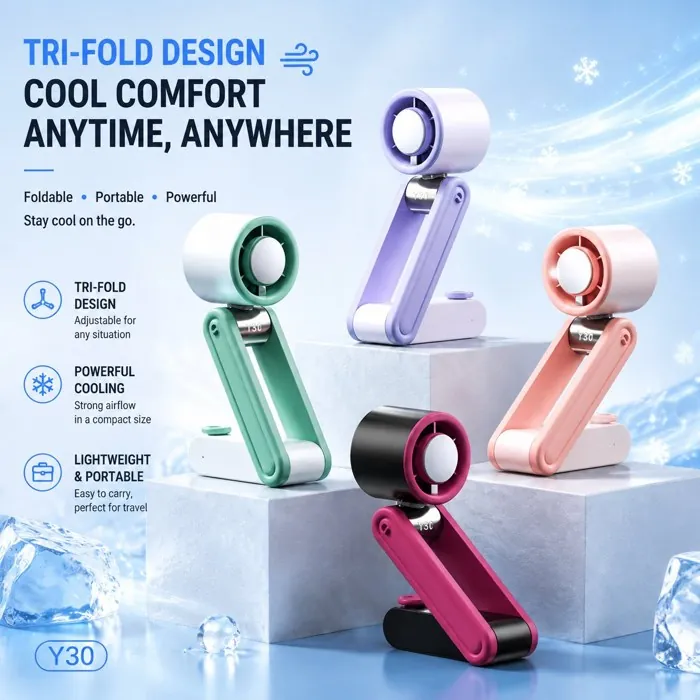 Tri-Fold Ice Fan